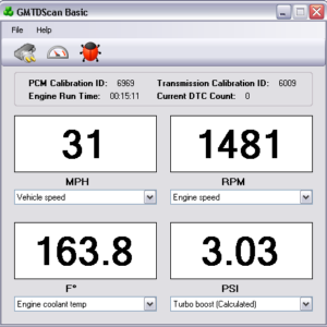 GMTDScan Basic - Dashboard