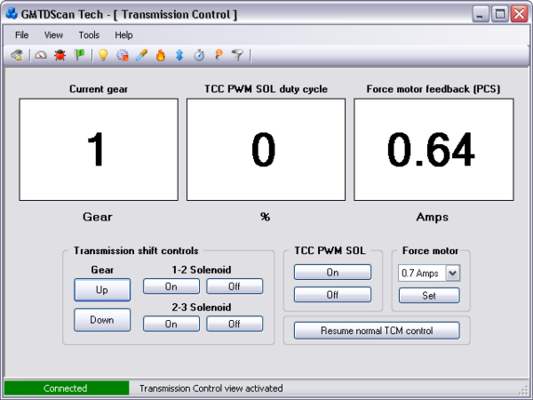 GMTDScan Tech - Transmission Control